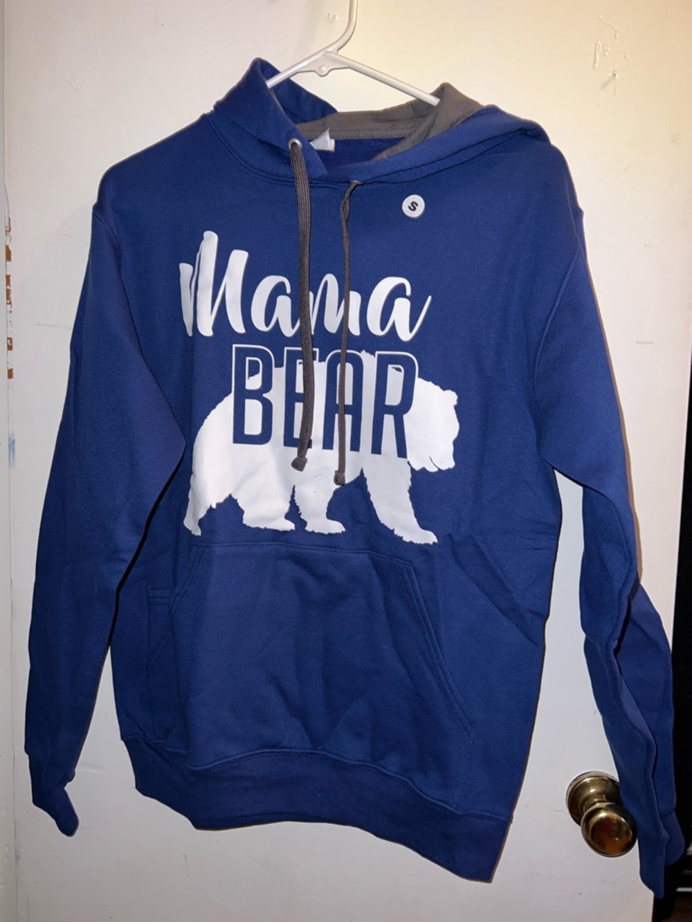 Mama Bear Graphic Hoodie - Blue